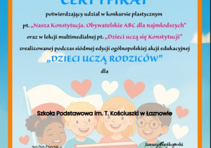 udział w projekcie "Nasza Konstytucja"