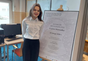 Laureatka konkursu ortograficznego ,,O pióro Marszałka " 2026