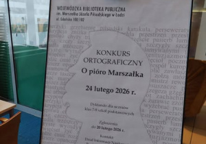 Konkurs ortograficzny ,,O pióro Marszałka " 2026